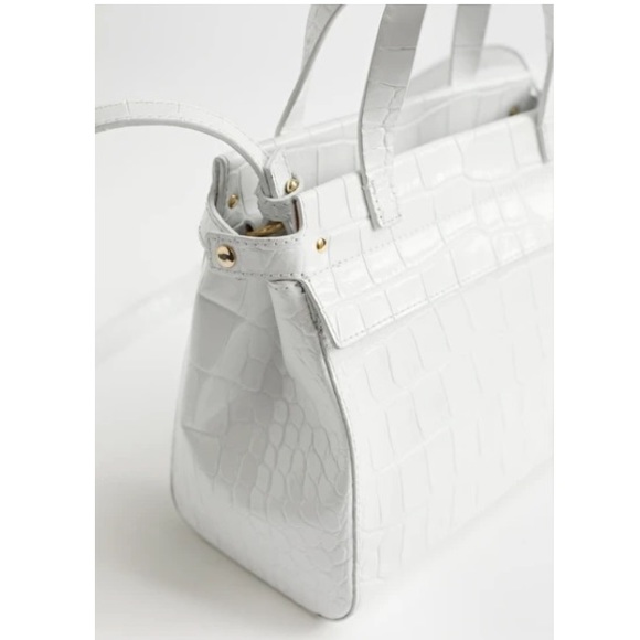 & Other Stories NWT Croc Embossed Leather Purse - Picture 4 of 11